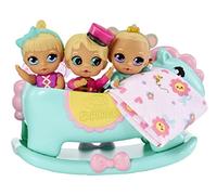 Baby Born Surprise Mini Babies 918537 - Unpack Surprise Twins or Triplets to Collect, Baby Dolls with Soft Swaddling Cloth, Blanket, Rocking Horse, Age 3+, Multicoloured