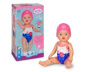 BABY born Swimming Lizzie 30 cm Wind-Up Swim Doll | Waterproof, works without batteries, for water play, from 1 year