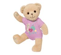 BABY born - Zapf Creation 835609 Bär pinkem Strampler-Teddybär Kuscheltier, bewegliche Arme Beine, drehbarer Kopf, waschbar for Handwäsche, mit Freundschaftsbuch und Stickerbogen