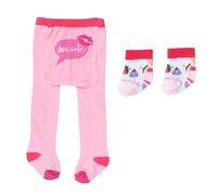 BABY born Tights & Socks 836064 - Packs of Tights Include Two Various Designs for Dolls up to 43cm - Available in Two Assorted Packs - Suitable for Children from 3 Years Old