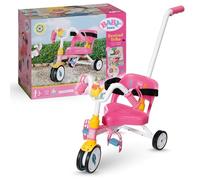 BABY born Trike 835456 - Tricycle for Dolls up to 43cm - Features Fully Functional Wheels, Detachable Handlebar, Horn, Pedal Straps and Seat Belt - Suitable for Children from 3 Years Old