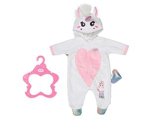 BABY born Unicorn Onesie - Fits dolls up to 43cm - Set Includes All-in-one Onise with hanger - Suitable for children aged 3+ years - 832936