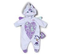 BABY born Unicorn Onesie with Hood, Cosy Outfit for 43cm Dolls, 838266 Zapf Creation