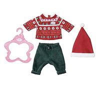 BABY born X-Mas Outfit voor poppen van 43 cm - Gemakkelijk voor kleine handen, c