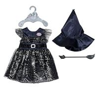 BABY born Witch Dress with Broom and Witch hat, Halloween Doll Dress Up for 43 cm dolls, 836026 Zapf Creation