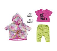 BABY born Zapf Creation Doll's Clothes - Designer Clothing with Fashion Accessories - Deluxe Trendy Rainbow Set