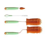 Baby Bottle Brush Different Brushes for Thorough Cleaning Bottles Nipples Accessories Soft Silicone Safe Daily Bottle Brush for Infant Feeding