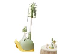 Baby Bottle Brush Set | Multipurpose Water Bottle Brush Bottle Washer Brush - Flexible Bottle Brush with Stand Bottle Brush Cleaner for Baby Bottles Straws