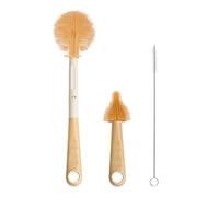Baby Bottle Brush Set - Silicone Water Bottle Brush Set,3pcs Reusable Water Bottle Brush Set with Straw Brush and Nipple Brush, Dishwasher Safe Yunfang