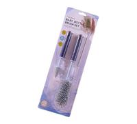 Baby Bottle Brush Set Soft Silicone Cleaner Detachable Nipple Straw Brushes for Narrow Neck Bottles Breast Pumps Baby Bottle Brush Set