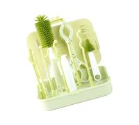 Baby Bottle Brush Straw Brush Nipple Cleaner Empty Bottle Drying Rack Cleaning Tool for Home and Travel Newborn Washing