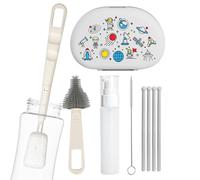 Baby Bottle Brush with Drying Rack for Cups and Cleaning Tools Bottle Brushes for Cleaning Lid Straws Teat Breast Pumps Breast Milk Collector