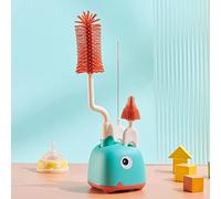 Baby Bottle Brushes for Cleaning, 3 in 1 Silicone Bottle Brush with Stand,Soft Mam Bottle Brushes Stand Bottle Brushes Cleaner Set for Cleaning Water Bottles, Baby Bottles, Milk Bottles