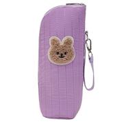 Baby Bottle Carrier Insulated Thermal Bag with Adjustable Strap Lightweight Organizer for Breast Milk Food Preservation Portable Tote with Cute Design Perfect (Purple)