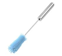 Baby Bottle Cleaner - Bottle Cleaning Brush - Bottle Brush with Long Handle - Bottle Brush for Water Bottles, Baby Bottles, Drinking Glasses, Glasses, Straws, 36.8 x 4.8 cm, Stainless Steel + Silicone