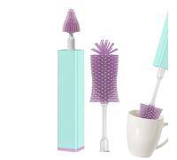 Baby Bottle Cleaner, Long Handle Silicone Baby Bottle Cleaning Brush, Straw Cleaner Brush, Nipple Brush, Pacifier Cleaner, Waterproof USB Rechargeable Bottle Brush for Water Milk Bottles