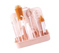 Baby Bottle Cleaner Set Bottle Cleaning Tool for Home Travel Baby Bottle Brush Set with Brush Empty Bottle Drying Rack