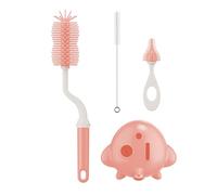 Baby Bottle Cleaning Tool, 3-Piece Set, Dummy and Milk Bottle Brush, Straw Brushes, Easy Grip Handle for New Parents, Efficient Cleaning Brushes
