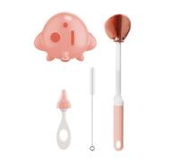 Baby Bottle Cleaning Tool 3 Piece Set & Milk Bottle Brush Straw Brushes Easy Grip Handle for New Parents Baby Feeding Accessories