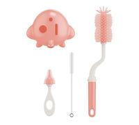 Baby Bottle Cleaning Tool 3 Piece Set & Milk Bottle Brush Straw Brushes Easy Grip Handle for New Parents Baby Feeding Accessories