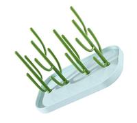 Baby Bottle Drainer Holder Infant Feeding Milk Bottle Drying Stand Pacifier Cup Draining Rack, Green