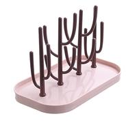 Baby Bottle Drying Rack, Portable Bottle Dryer Holder Removable Baby Bottles Breastmilk Set Baby Bottle Draining Rack with Tray High Capacity Holder for Baby Bottles, Teats, Cups