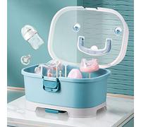 Baby Bottle Drying Rack Storage, Large Nursing Bottle Storage Box Organizer with Cover, Portable Kitchen Cabinet Organizer, Easy to Clean Drainer, Durable countertop Dryer