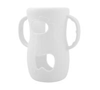 Baby Bottle Handle Silicone, Non-Slip Silicone Design, 11.7x10.6x6.6cm, Natural Glass Baby Bottles, Tod-Dler Bottle Protector, Easy Grip Handles, for Glass Bottles, Young Kids, in-Fant Boys, Girls