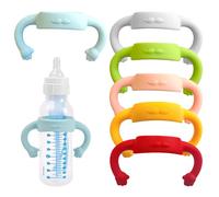 Baby Bottle Handles 6Pcs Soft Silicone Bottle Grips Safe Baby Holder Easy Carry Holder for Self Feeding Suitable for Bottles Larger Than 2