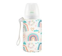 Baby Bottle Insulated Sleeve, Milk Bottle Insulator, Breastmilk Warming Cover, Keeps Milk at Ideal Temperature, Portable Feeding Accessory for Travel and On-The-Move Use