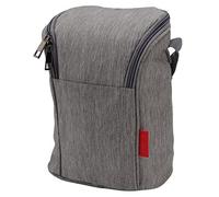 Baby Bottle Insulation Bag Thermal Bottle Storage Bag Nylon Pouch with Side Zipper Portable Buckle for Stroller Outdoor Travel (Gray)