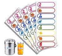 Baby Bottle Labels for Daycare, Kids Name Tags Stickers School, Waterproof Write-On, Self-Laminating Name Labels, Tags, Sticker Multiple Colors,Pack of 80 Pcs