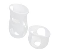 Baby Bottle Protective Covers 2pcs White Silicone Anti-Falling