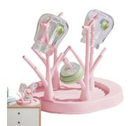 Baby Bottle Rack, Bottle Rack Dryer, Baby Bottle Holder with Tree-Shaped Design, Beautiful, Non-Slip Bottle Holder for Space-saving, Travel-Ready and Daily Tableware
