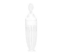 Baby Bottle Spoon, Feeding Spoon Convenient Practical Suction Cup Design for Home for Indoor for Outdoor(White)