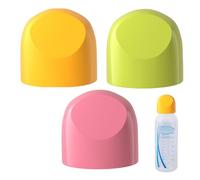Baby Bottle Stopper, Baby Teat Bottle Stopper, 3-Piece Accessories for Practical Feeding of Liquids on the Go and Storage