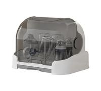 Baby Bottle Storage Box With Cover & Drain Tray, Portable Drying Rack, Space Saving Holder for Toddler Nursing Bottles