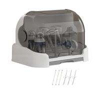 Baby Bottle Storage Organizer,Large Baby Bottle Organizer with Cover | Space Saving Containers for Breastfeeding Pump Feeding Station Parents Mother Changing Toddler Bedroom Home