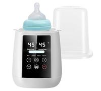 Baby Bottle Warmer, 6-in-1 Multi-Functional Fast Bottle Warmer, BPA-Free Baby Food Milk Heater & Defroster for Formula & Breastmilk with LED Display & Auto Shut-Off (White)