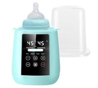 Baby Bottle Warmer, 6-in-1 Multi-Functional Fast Bottle Warmer, BPA-Free Baby Food Milk Heater & Defroster for Formula & Breastmilk with LED Display & Auto Shut-Off (Green)