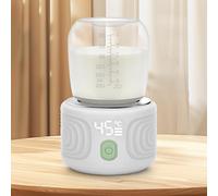 Baby Bottle Warmer, Blumway Portable 3 Minutes Fast Milk Warmer for Travel with 4 Selectable Temperature & Burn Protection, Leak-Proof & Safe Rechargeable Bottle Warmer for Breastmilk, Formula, Water