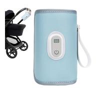 Baby Bottle Warmer - Constant Temperature Electric Fast Heater, Digital Display Breast Milk Warmer - Warm Water for , Mom, Dad, Home, Cold Weather, Going Out, Blue, See Description