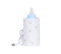 Baby Bottle Warmer Cover, Keep Bottle Warm Cover, Bottle Warmer Bag with USB Milk Warmer Cover, Baby Bottle Warmer Sleeve, Warmer Bag, star love, Consulte la descripción, See description