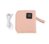 Baby Bottle Warmer Cover Thermostatic 3 Speed Temperature Adjustment USB Portable Bottle Heating Bag for Indoor Outdoor Driving Baby Feeding Oxford Fabric Fleece Knitted Cotton
