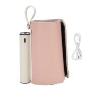 Baby Bottle Warmer Fast Bottle Warmer Milk Warmer 21 Temperature Settings USB Charging Fast Baby Milk Warmer Insulated Cover (Pink)