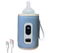 Baby Bottle Warmer, Milk Heat Keeper, Insulated Bottles Cover, Adjustable Temperature Wrap, Portable Warmers for Car, Travel, Stroller, Outdoor, Day Trips, Family Outings, 5.51x3.15x3.15 Inches