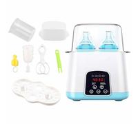 Baby Bottle Warmer, Portable Electric Baby Bottle Warmer Steriliser, Large Capacity Baby Milk Prep Machine Bottle Warmer Steriliser in Minutes with 24H Constant Mode for Home