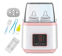 Baby Bottle Warmer & Steriliser Temperature Adjustable Portable Bottle Warmer Remote Control Baby Food Heater with LCD Display for Breastmilk or Formula, Style 2