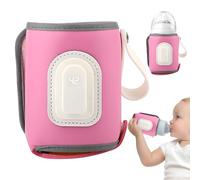 Baby Bottle Warmer - USB Milk Insulation,Travel Milk Bottle Cover Warmer Adjustable Baby Milk Warmer with Accurate Temperature Control Feveo