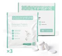 Baby Bottle Washer Detergent Tablets, 90 Count Fast-Dissolving Gentle Formula, Removes Milk Residue Grease & Odor, Compatible with All Brands, for Washer Sterilizer Dryer